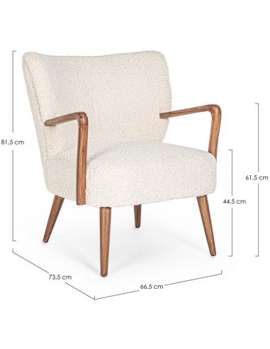 Moritz lænestol i træ og polyester...