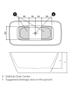 B5 fritstående badekar 174... 2