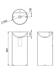 LAC1 fritstående håndvask... 2