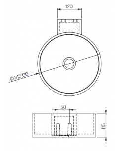LR1S-M vægmonteret håndvask... 2