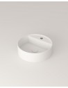 LR2M bordmonteret håndvask Ø39 cm solid surface - Mat hvid