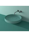 LR5M bordmonteret håndvask Ø50 cm solid surface - Turkis