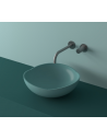 LR4S bordmonteret håndvask Ø38 cm solid surface - Turkis