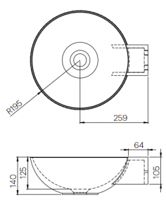 LR4M-M vægmonteret håndvask... 2