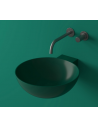 LR4M-M vægmonteret håndvask Ø39 cm solid surface - Stærk grøn