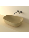 LA2S bordmonteret håndvask 56 x 38 cm solid surface - Beige