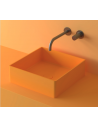 LC1S bordmonteret håndvask 37 x 37 cm solid surface - Orange