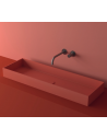 LCRXXL bordmonteret håndvask 99 x 29,6 cm solid surface - Rød