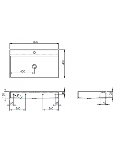 LC4L-M vægmonteret håndvask... 2