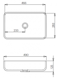 LC7S bordmonteret håndvask... 2