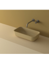 LC8S bordmonteret håndvask 46 x 25 cm solid surface - Khakibrun