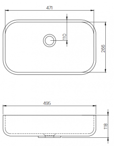 LC8M bordmonteret håndvask... 2