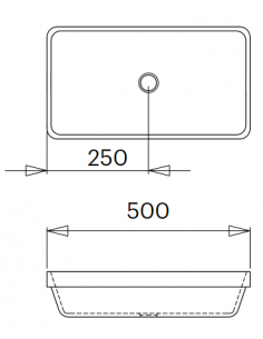 LB1M bordmonteret håndvask... 2