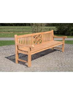 Havebænk i teaktræ B220 cm...