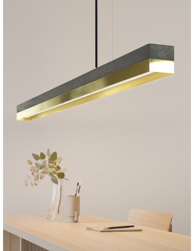 Langbordspendel i beton og messing...