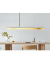 Langbordspendel i beton og messing 122 cm 25W LED - Lys beton/Messing