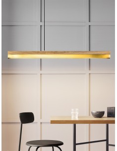 Langbordspendel i egetræ og... 2