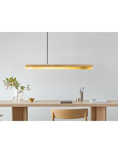 Langbordspendel i egetræ og messing...