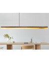 Langbordspendel i nøddetræ og messing 182 cm 25W LED - Nøddetræ/Messing