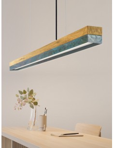 Langbordspendel i egetræ og... 2