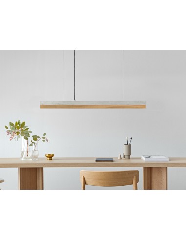 Langbordspendel i beton og egetræ 92...