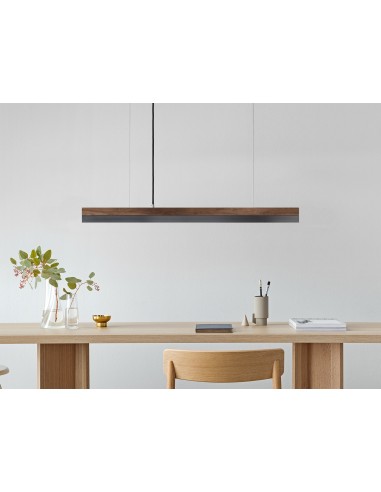 Langbordspendel i nøddetræ og stål 92...
