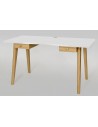 Woodman Nice Skrivebord med 2 skuffer - Eg/Hvid