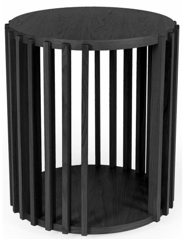 Woodman Drum Sofabord Ø53 cm - Sort