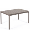 ZALTANA havebord med udtræk i aluminium 140 - 200 x 90 cm - Mat brun