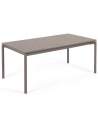 ZALTANA havebord med udtræk i aluminium 180 - 240 x 100 cm - Mat brun
