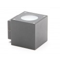Cubodo II Double DG Mini up-down væglampe 9W LED - Mørkegrå