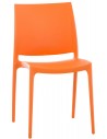 Maya Havestol i Polypropylene H81 cm - Orange