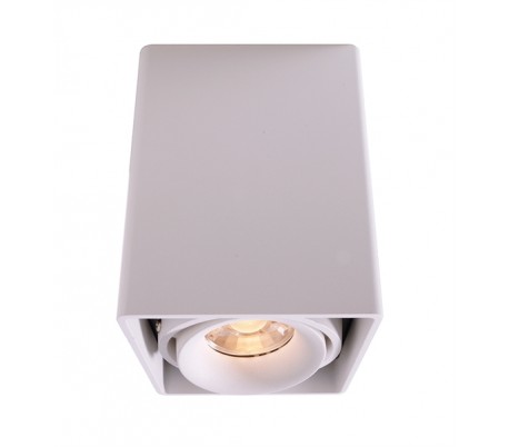 Mona II dobbelt påbygningsspot - Hvid