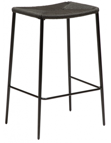 Stiletto barstol i stål og reb H68 cm...