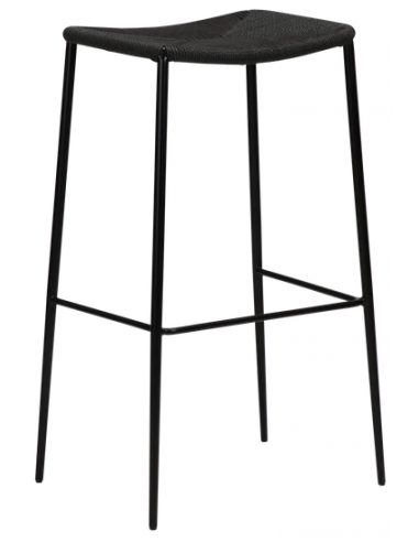 Stiletto barstol i stål og reb H78 cm...
