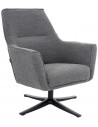 Tod rotérbar lænestol i Boucle polyester H90 cm - Grå