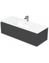 LETTY Komplet badmiljø med håndvask B121 cm Keramik og MDF - Antracit højglans