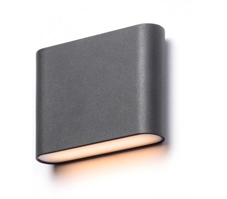 KUBI ll up-down væglampe 2 x 3W LED - Antracit