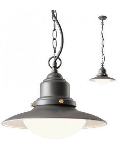 ELIO Loftlampe i aluminium og glas...