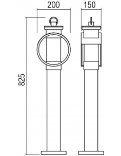 COMPASS Bedlampe i metal og... 2