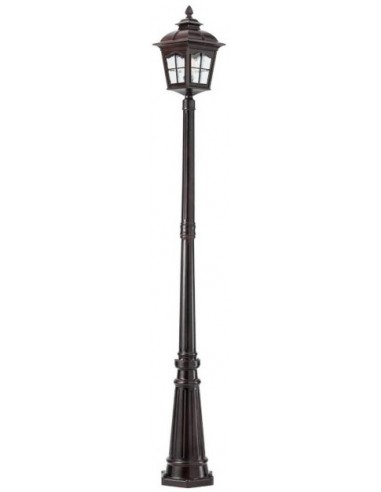 YORK Bedlampe i aluminium og glas...