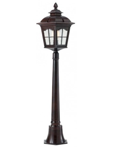 YORK Bedlampe i aluminium og glas...