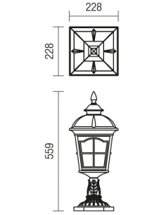 YORK Halvmurslampe i... 2