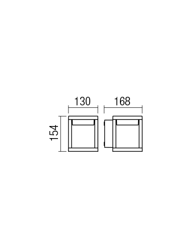XIERA Væglampe i aluminium og...