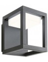 XIERA Væglampe i aluminium og polycarbonat H15,4 cm 1 x 10W SMD LED - Mat sort