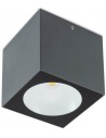 TEKO Påbygningsspot i aluminium 9,1 x 9,1 cm 1 x 6W COB LED - Mat mørkegrå