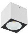 TEKO Påbygningsspot i aluminium 9,1 x 9,1 cm 1 x 6W COB LED - Mat hvid
