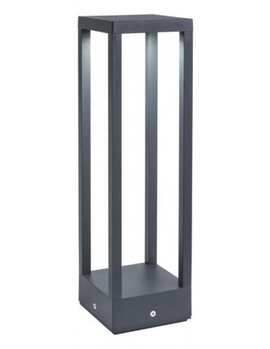 TOWER Bedlampe i aluminium og glas...