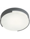 SKOR Loftlampe i aluminium og polycarbonat Ø25 cm 1 x 16W SMD LED - Mat mørkegrå