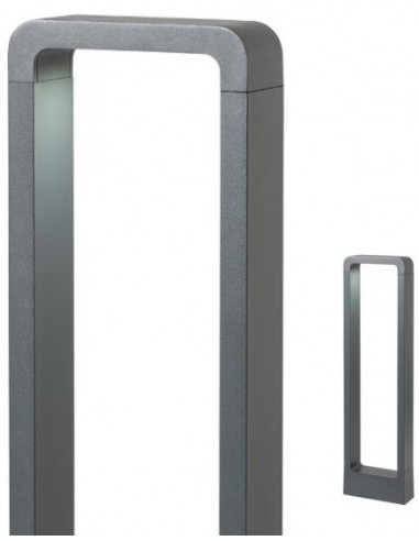 RADEON Bedlampe i aluminium og glas...